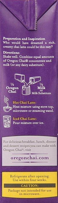 Oregon Chai Concentrate, Original, 32-Ounce Boxes (Pack of 6) N5