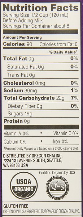 Oregon Chai Concentrate, Original, 32-Ounce Boxes (Pack of 6) N6