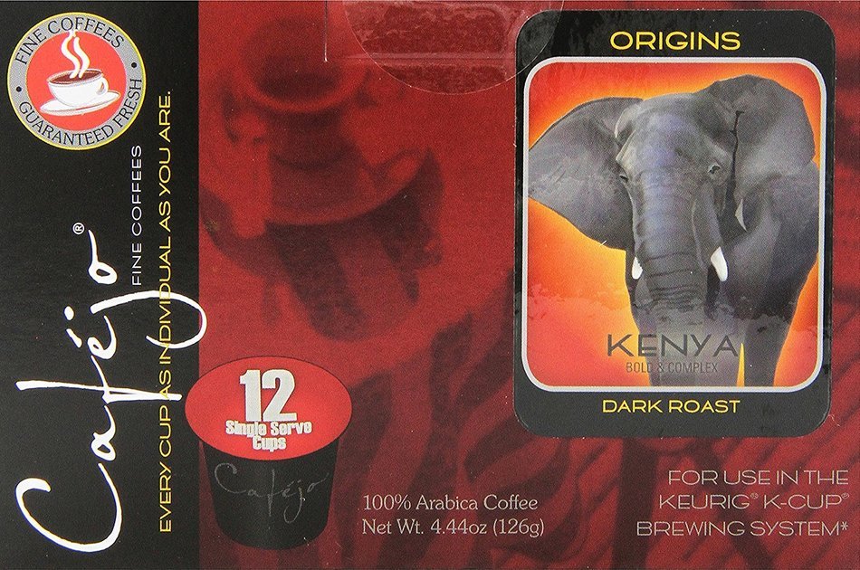 Cafejo K-Cups, Costa Rica Coffee, 50 Count N308