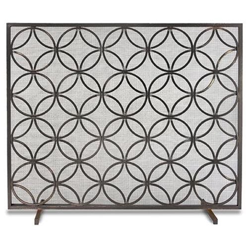 Pilgrim Home and Hearth 18310 Beford Single Panel Screen, Matte Black