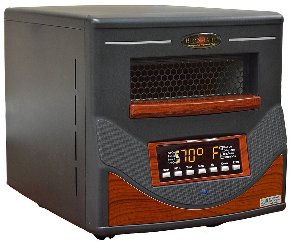 BioSmart 1500/PA Watt quartz infrared heater with patented Sterilair filtration system and a 3 yr. warranty
