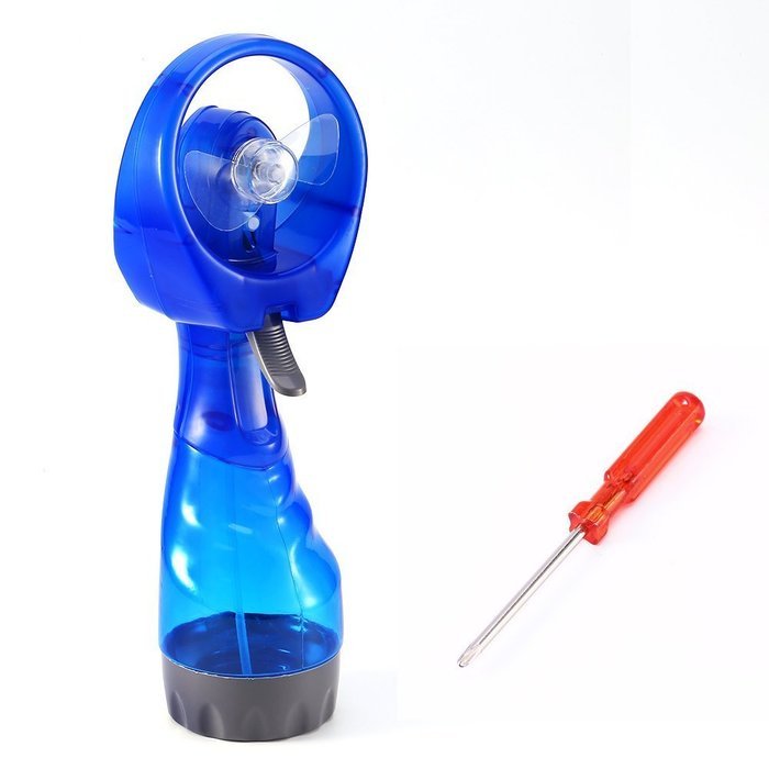 Yosoo Portable Fashion Mini Water Spray Cooling Misting Fan for Sport Beach Camp Travel(Color Sent at Random)