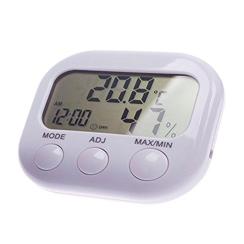 Indoor big partical Screen Digital Thermometer Humidity Hygrometer Meter Date Clock N3