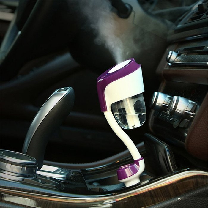 SALICO Car Humidifier II Car Air Humidifier with USB Changer Port, Aromatherapy Essential Oil Aroma Diffuser Aroma... N6