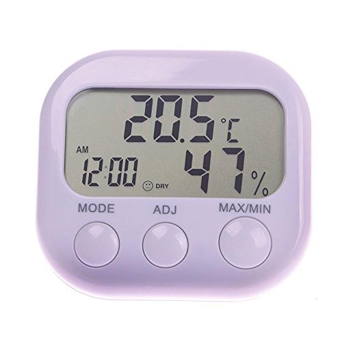 Indoor big partical Screen Digital Thermometer Humidity Hygrometer Meter Date Clock N4