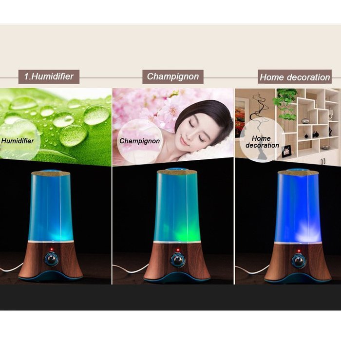 mini usb atomization humidifier - with LED Lights, Compact Size, Silent Operation and Easy-Travel USB Power USB...