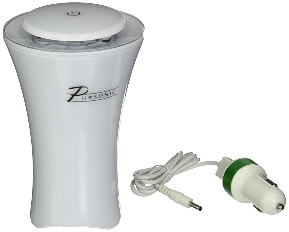 PURSONIC COMPACT AIR PURIFIER APC120 W/HEPA Filter HELPS WITH ALLERGIES BY PURIFYING 99% OF ODORS, POLLEN, & CIGARETTE...