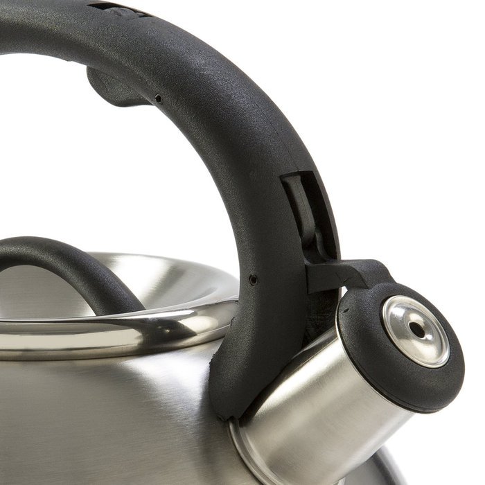Primula Avalon Whistling Kettle - Whistling Spout, Locking Spout Cover, and Stay-Cool Handle - Stainless Steel... N3