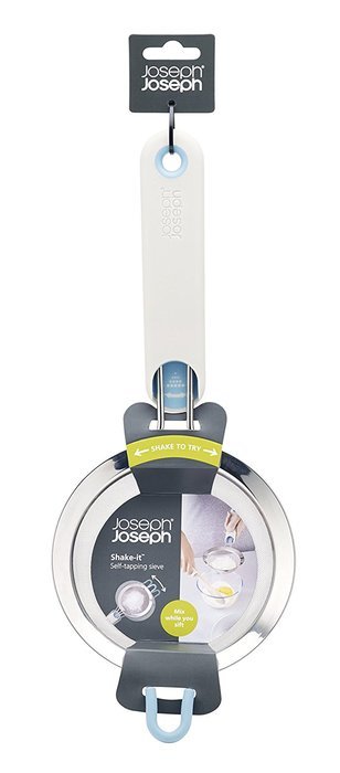 Joseph Joseph Shake It Self Tapping Sieve, Large, Grey N7