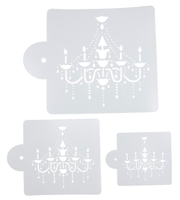 BleuMoo Chandelier Shaped Fondant Cake Mold Cake Spray Flowers Mould Decoration Tool N3