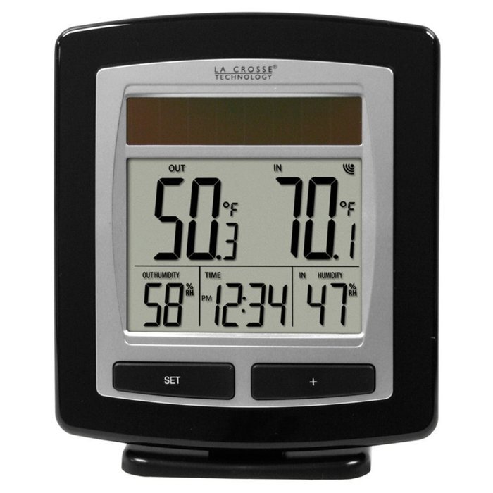La Crosse Technology Solar Powered WS-6010U-IT Temperature & Humidity Station with Solar-Powered Outdoor Sensor