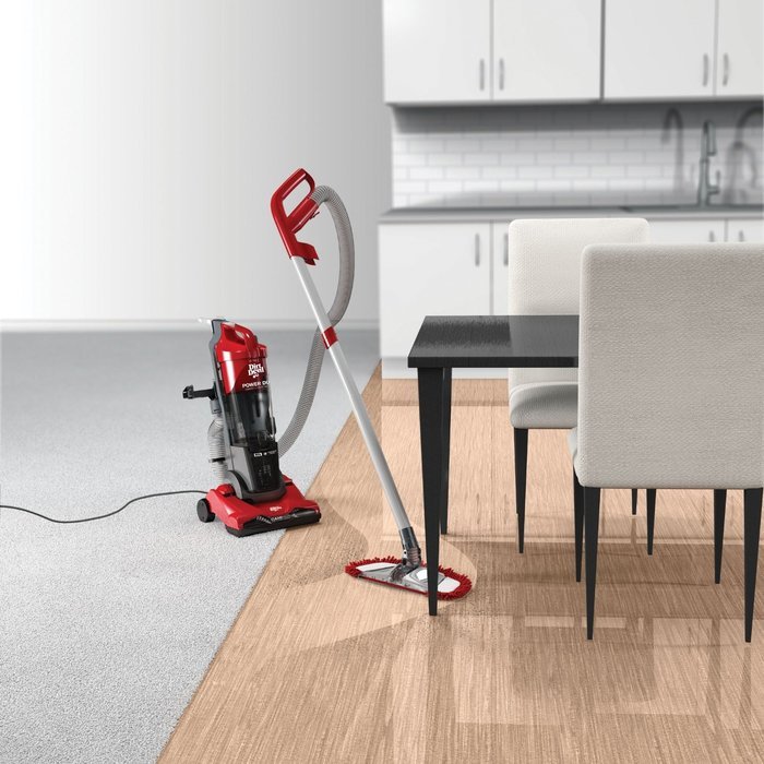 Dirt Devil UD20125B Power Duo Carpet and Hard Floor Cyclonic Bagless Corded Upright Vacuum Cleaner