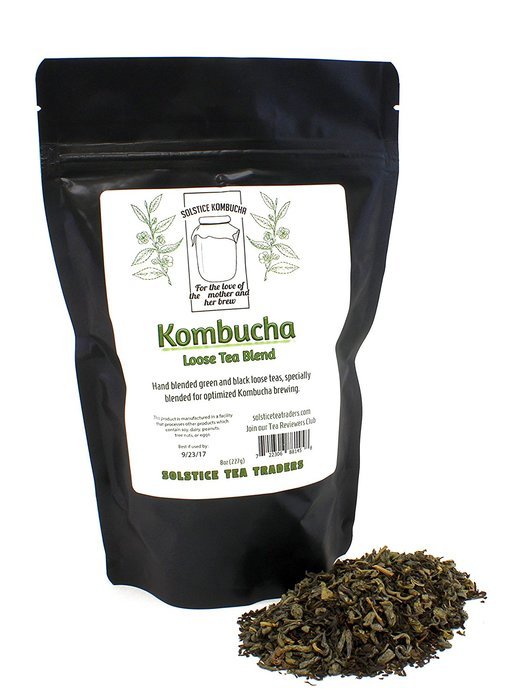 Kombucha Loose Leaf Tea Blend, Hand Blended 4-Ounces Keemun Black & 4-Ounces China Young Hyson Green Tea for Brewing... N2