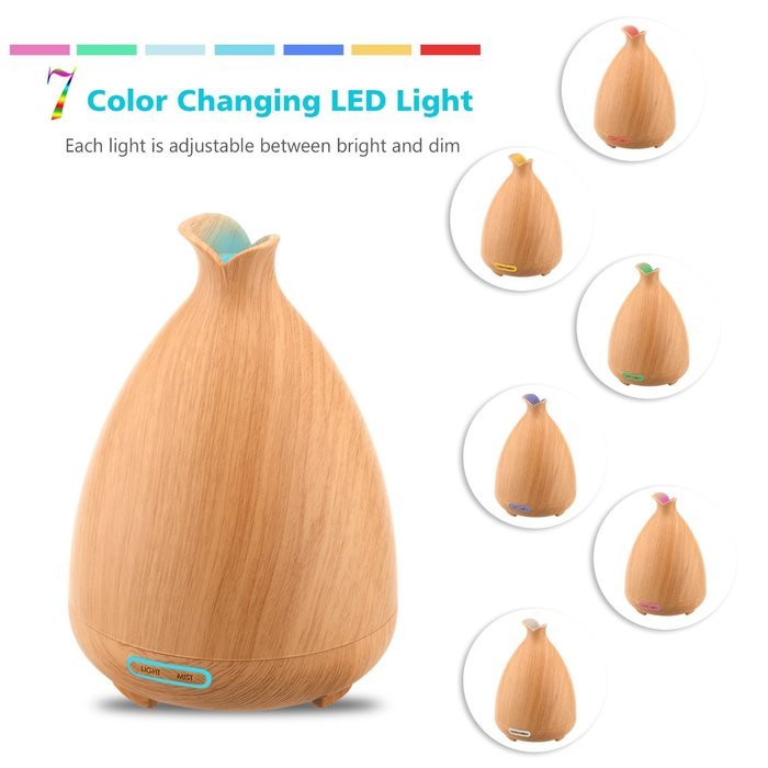 URPOWER Essential Oil Diffuser 120ml Ultrasonic Aromatherapy Oil Diffuser with Adjustable Mist Mode Waterless... N5