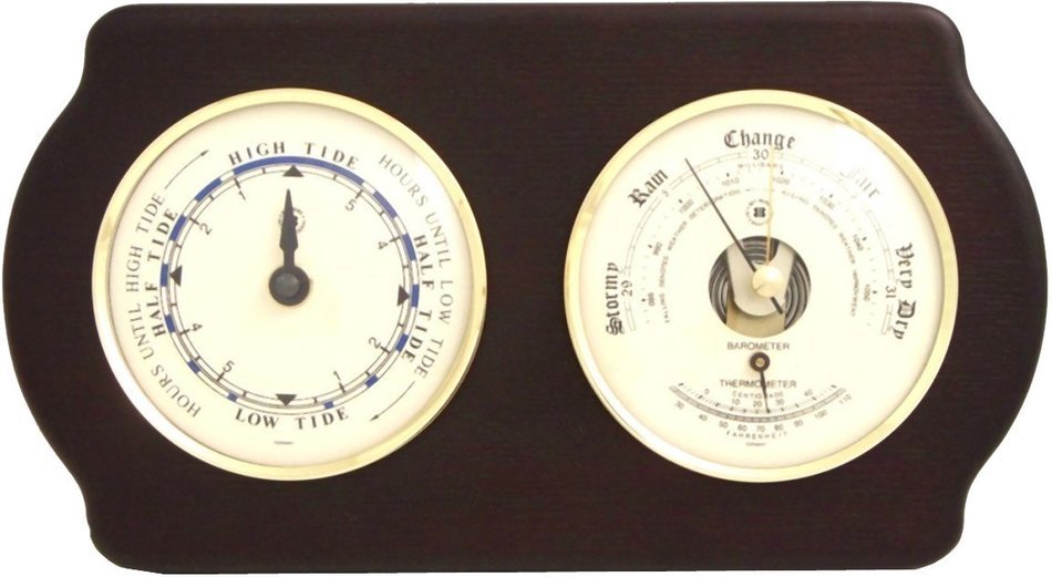 Tide Clock, Barometer and Thermometer
