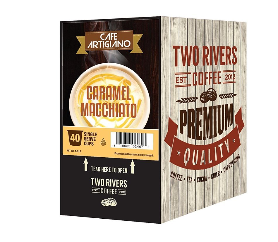 Caf&eacute; Artigiano Cappuccino Single-Cup Sampler Pack for Keurig K-Cup Brewers 40 Count N3