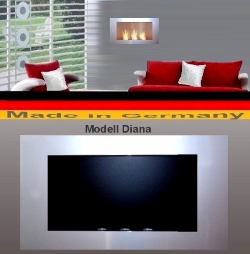 Gel + Ethanol Fire-Place - Diana - White (silver) N6