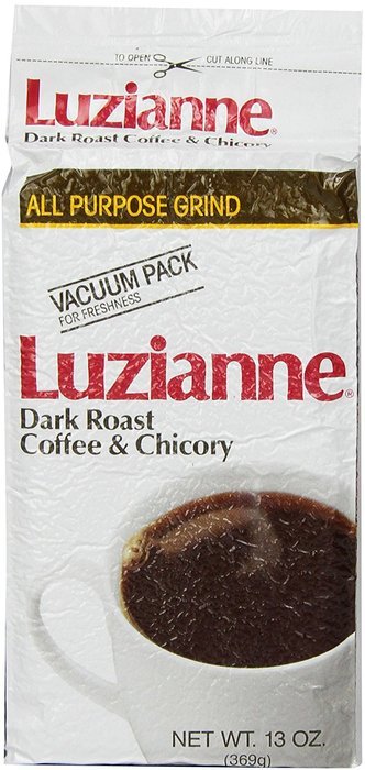 Luzianne White Label Coffee and Chicory, 13-Ounce (Pack of 4)
