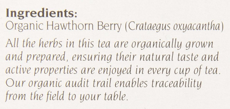 Celebration Herbals Organic Hawthorne Berries Tea Caffeine Free -- 24 Herbal Tea Bags N3