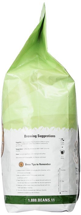 Dark Brazilian Santos, Whole Bean Coffee, 5 Pound Bag N42