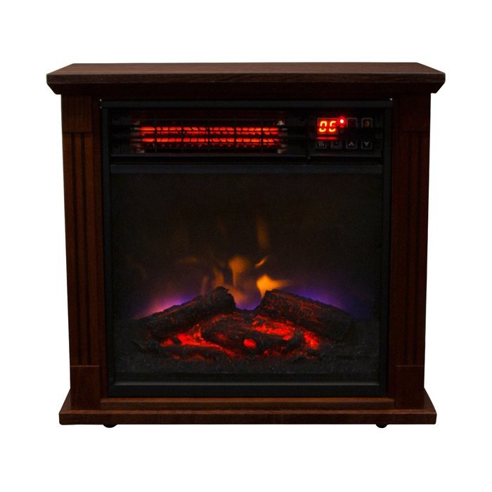 Sliverylake 1500w Embedded Insert Electric Quartz Infrared Fireplace Heater Flame Logs w/ Remote Control