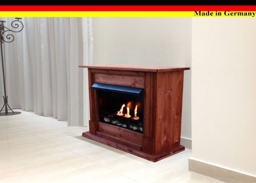 Gel + Ethanol Fire-Places Emily Deluxe Inclusive: 1 Adjustable Stainless-Steel Burner White N9