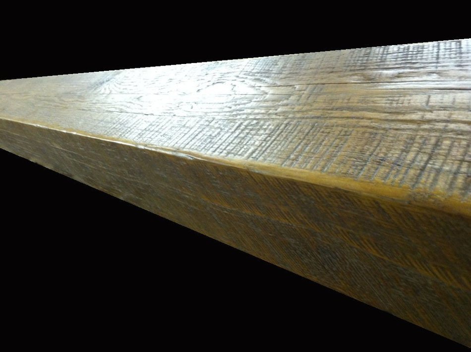 Reclaimed Oak Barnwood Beam Fireplace Mantel (4x6x60)