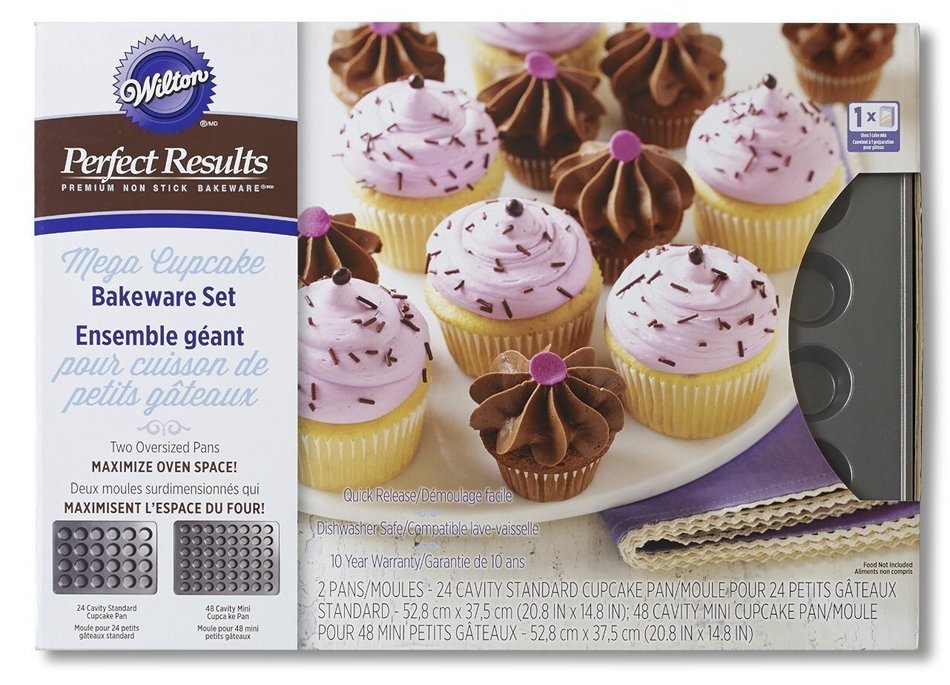 Wilton Perfect Results Premium Non Stick Bakeware Mega Cupcake Bakeware Set, Art. 970665