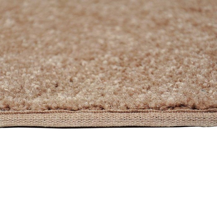 Flame 4' Half Round Fireplace Rug- Light Hickory