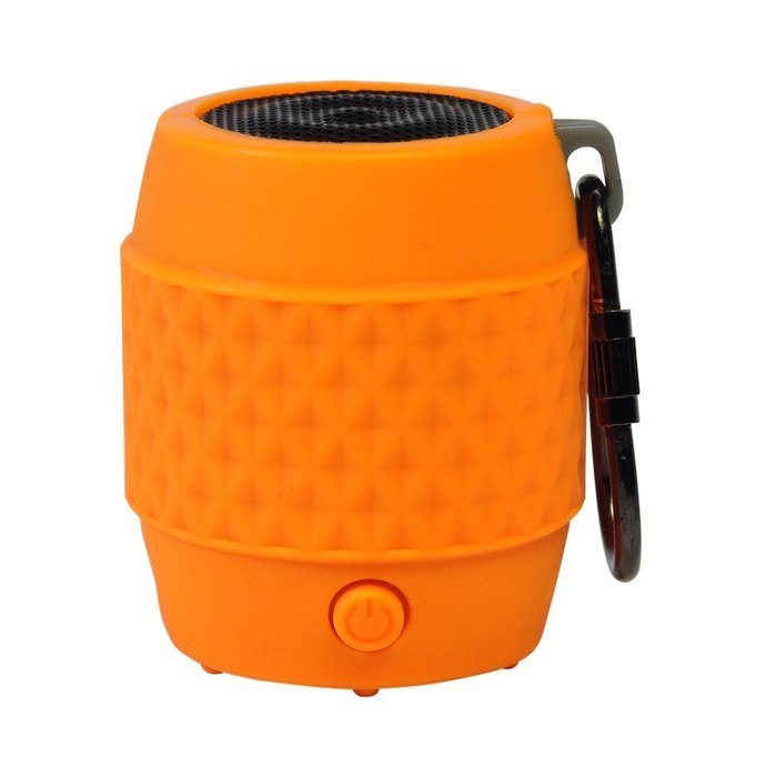 Orange Portable Keychain Bluetooth Wireless Mb4 Speaker Powerful Sound, Colorful and Stylish with Built-in Microphone