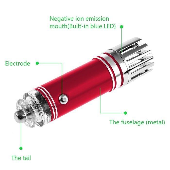 Car Air Purifier, LSoug Mini Air Freshener Ionize Air Purifier - Professional Smoke Smell Dusts Remover, Helps... N9