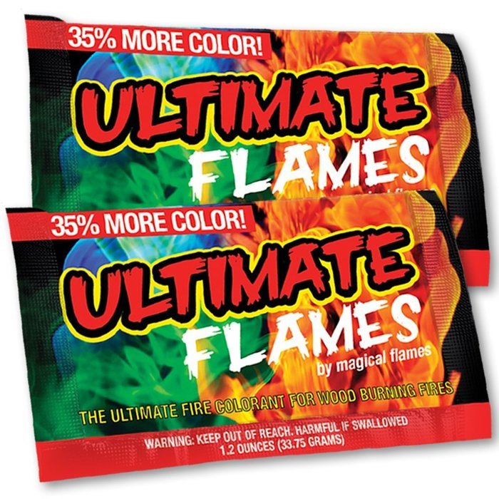 Magical Flames Vibrant & Colorful Flames for Wood Burning Fires (25 Pack) N5