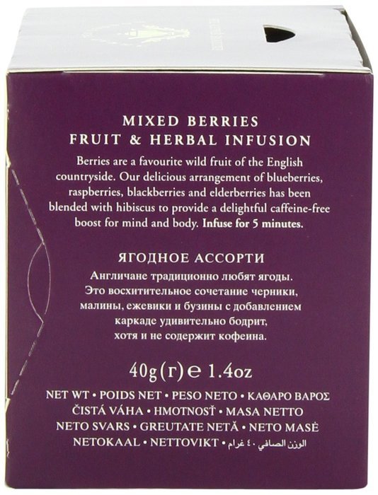 Ahmad Tea Mixed Berries Infusion, 20-Count Tea Bags (Pack of 6)