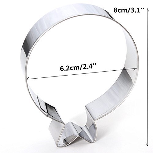 Stainless Steel Balloon Round Cake Cookie Cutter Baking Biscuit Decoration Mould shopping N4