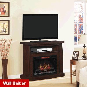 ClassicFlame Boomerang Infrared Electric Fireplace Media Console in Midnight Cherry - 26DE6979-X144