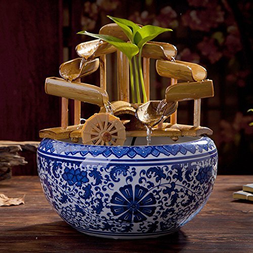 FEI&S Ceramic Flowing Water humidifier living room desk Creative gifts home decor is part#17