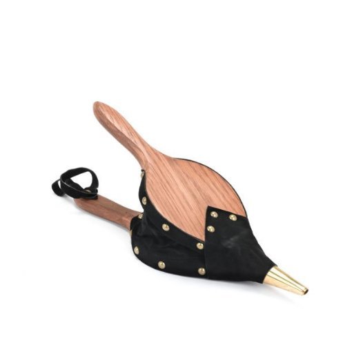 JOHNNY BEARD COMPANY 68050 Small Oak Hand Waxed Oil Finish Bellows, Leather Trim, 6 in. x 18 in.