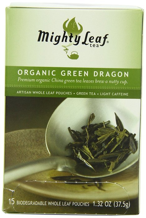 Mighty Leaf Tea Organic Green Dragon Tea, 15-Count Whole Leaf Pouches (Pack of 3) N2