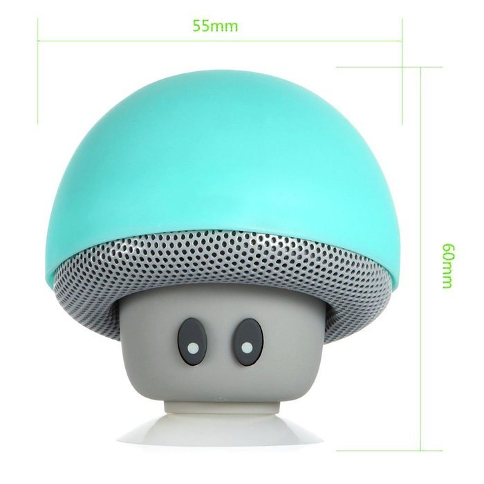 Wireless Bluetooth Speakers, Bodecin Mini Cute Portable Wireless Mushroom Shape Suction Cup Bluetooth Speakers... N14