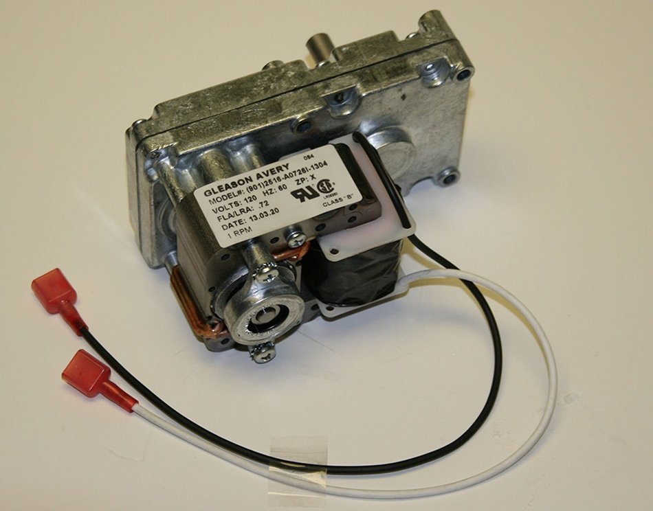 Fireplaces & Stoves BRECKWELL Auger Feed Motor W/Hole - Fireplace Pellet Stove 1 RPM CW # CE-017