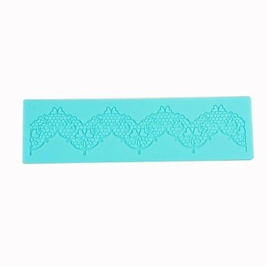 Tint Lace Sugar Craft Silicone Cake Mold Bending Line Heart Pattern N2