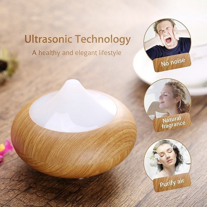 Skycoolwin 3 in 1 Function LED Air Humidifier,Incense Burners Oil Ultrasonic Aroma Diffuser And Air Purifier For... N6