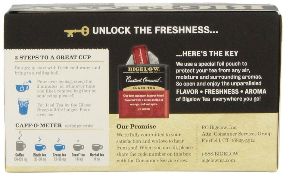 Bigelow 6 Assorted Teas, 18-Count Boxes (Pack of 6)