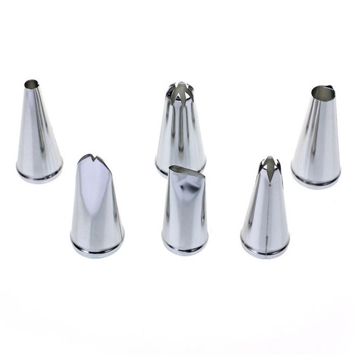 Matoen(TM) 6pcs DIY Stainless Steel Icing Piping Nozzles Pastry Tips Fondant Cup Cake Baking N7