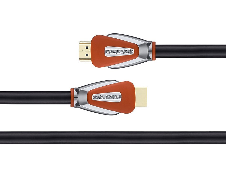 FORSPARK 5ft 4K-HDMI 2.0 Ultra Premium High Speed HDMI Cable,CL3，26AWG with Ethernet,Support 3D 4K 1080P ,Orange... N11