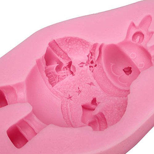 "dipshop Christmas Santa Elk Deer Silicone Mold Fondant Cake Mould" shopping