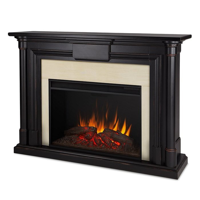 Real Flame 8030E-BW Maxwell Grand Electric Fireplace, Large, Blackwash