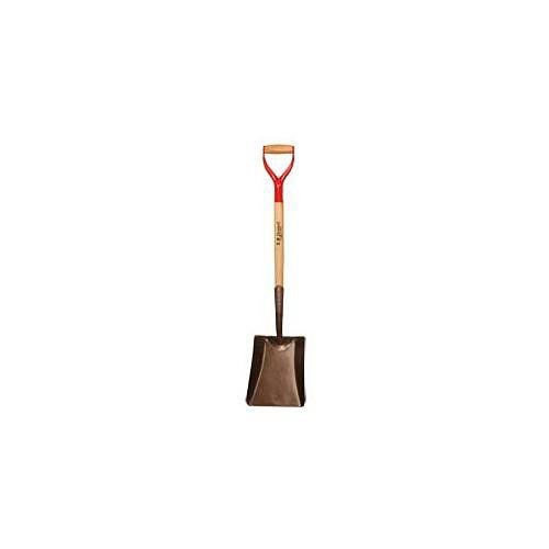 A.M. Leonard Forged Steel Square Point Shovel with D Grip Handle - 30 Inches