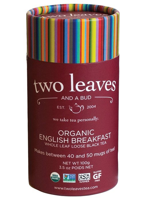 Two Leaves and a Bud Organic English Breakfast Tea, 3.5-Ounce Package N2