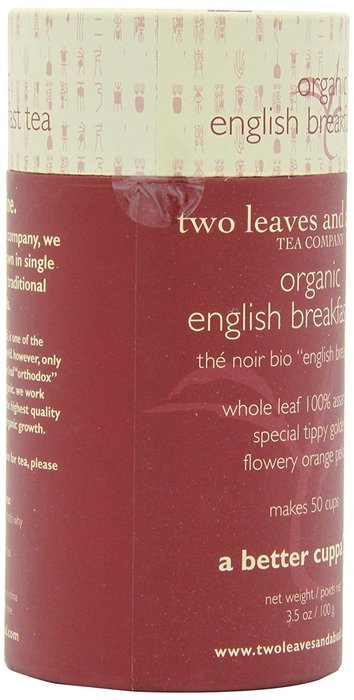 Two Leaves and a Bud Organic English Breakfast Tea, 3.5-Ounce Package N4
